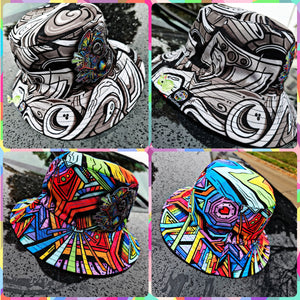 "The Dance" Large Reversible Bucket Hats// 2 Styles