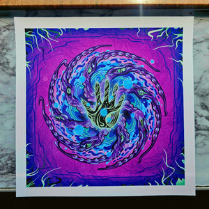"The Protector" 12x12" Print