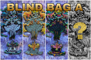 "Sadistic Synergy" 2 Piece Pin Set & Blind Bags