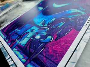 "Hemisphere" Experimental 12x12" Print (Left Side)